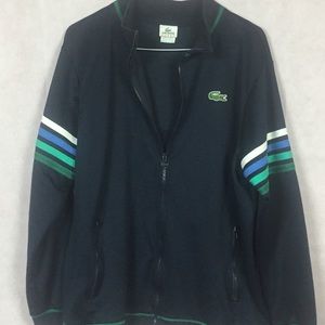 VTG Lacoste Sport Full Zip Crewneck Sweater Size 8